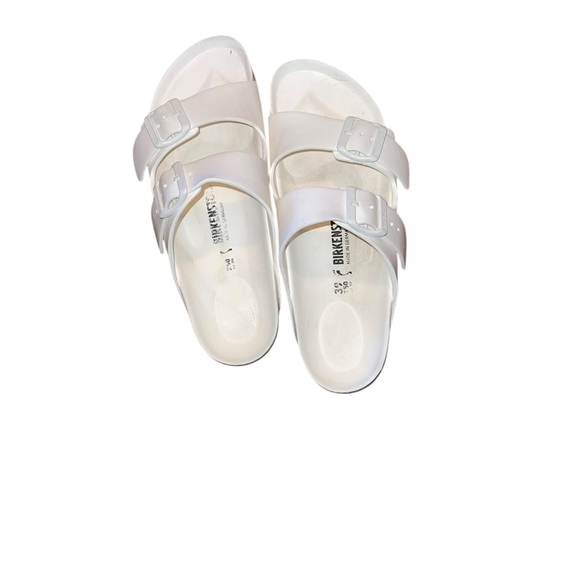 Birkenstock White Sandals Size 8 - Picture 1 of 7